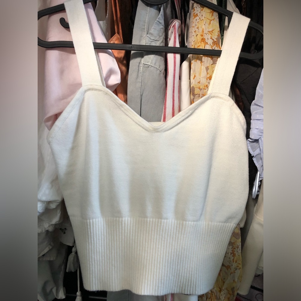 Abercrombie & Fitch Cream Knit Top